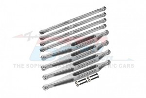 GPM LMT1449 ALUMINIUM 7075-T6 UPPER & LOWER LINK BAR SET LOSI 1/8 LMT 4WD SOLID AXLE MONSTER TRUCK LOS04022 - LMT1449-S