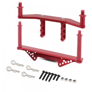 ALUMINIUM ADJUSTABLE FRONT & REAR BODY POST MOUNT 1914R FOR TRAXXAS 1/10 SLASH 2WD / SLASH VXL TRUCK - RED - TRX-1914R/R