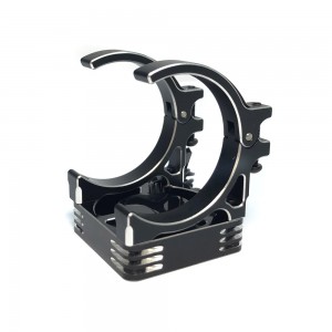 ALUMINIUM 30 x 30mm MOTOR HEATSINK WITH ALLOY COOLING FAN 1/10 RC CAR - BLACK - AC-MHS3030/BL