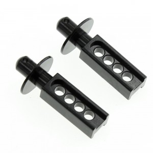 ALUMINIUM FRONT / REAR BODY POST 1/16 TRAXXAS MINI E-REVO MONSTER - ERV201FR/BK