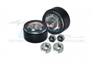 GPM TRX4MZSP1153 ALUMINUM 1.33 INCH BEADLOCK WHEEL RIMS SET - 6 POLES TRAXXAS 1/18 4WD TRX-4M FORD BRONCO 97074-1 / DEFENDER 97054-1 - BLACK - TRX4MZSP1153-BK