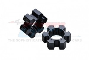 GPM TXM010/10MMN ALUMINIUM 7075-T6 WHEEL HEX HUBS 7756 TRAXXAS 1/6 4WD XRT 8S 78086-4 / X-MAXX 6S MONSTER - BLACK - TXM010/10MMN-BK