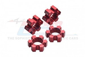 GPM TXM010/10N/2 ALUMINIUM 7075-T6 WHEEL HEX HUBS SET 7756 TRAXXAS 1/6 4WD XRT 8S 78086-4 / X-MAXX 6S MONSTER - RED - TXM010/10N/2-R