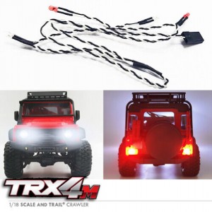 Headlights & Taillight LED Lights Set 1/18 RC TRAXXAS TRX-4M Crawler 97074 97054 - TRX4M-LED