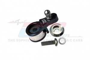 GPM TRX4025TSN ALUMINUM 6061-T6 SERVO HORN W. BUILT-IN SPRING FOR LOCKING DIFF 5669 1/10 TRAXXAS TRX-4 RC CRAWLER - BLACK - TRX4025TSN-BK