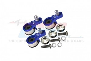 GPM TRX4025TSN/3 ALUMINUM 6061-T6 SERVO HORN W. BUILT-IN SPRING FOR LOCKING DIFF 5669 TRAXXAS 1/10 TRX-4 CRAWLER - BLUE - TRX4025TSN/3-B
