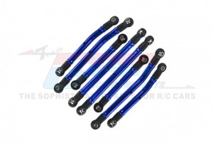 GPM TRX4M160A ALUMINIUM 6061-T6 HIGH CLEARANCE ADJUSTABLE LINK SET 9742R TRAXXAS 1/18 4WD TRX-4M 97074-1 / 97054-1 - BLUE - TRX4M160A-B