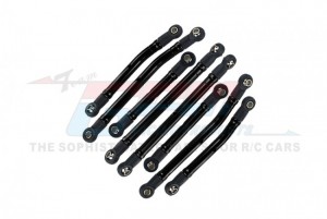 GPM TRX4M160A ALUMINIUM 6061-T6 HIGH CLEARANCE ADJUSTABLE LINK SET 9742R TRAXXAS 1/18 4WD TRX-4M 97074-1 / 97054-1 - BLACK - TRX4M160A-BK