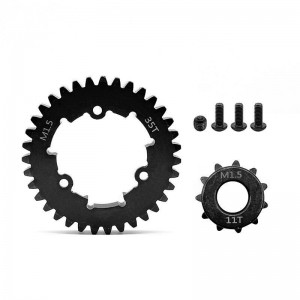 STEEL SPUR GEAR - 35T M1.5 W/ PINION GEAR 1/5 TRAXXAS XRT / X-MAXX 6S 8S MONSTER - TRXM35T11T