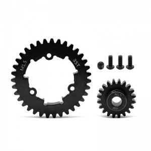 STEEL SPUR GEAR - 35T M1.5 W/ PINION GEAR 1/5 TRAXXAS XRT / X-MAXX 6S 8S MONSTER - 35T W/ 20T - TRXM35T20T