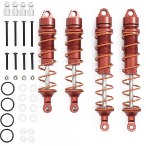 ALUMINUM FRONT & REAR SPRING DAMPERS SET ARRMA RC 1/8 KRATON OUTCAST 6S BLX - RED - AR33021250/RE