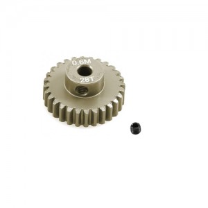 STEEL 7075 Hard Coated M0.6 Pinion Gear Set 13 - 33T 3.175mm Holes 1/10 TAMIYA TT02 XV02 Car - PG0628T