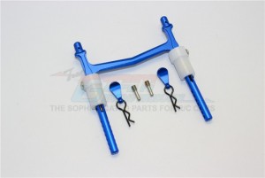 GPM MJ201R ALUMINIUM REAR BODY POST WITH CLIP & MOUNT 1/10 RC AXIAL SMT10 - MJ201R-B