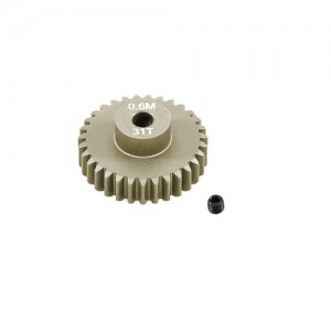 STEEL 7075 Hard Coated M0.6 Pinion Gear Set 13 - 33T 3.175mm Holes 1/10 TAMIYA TT02 XV02 Car - PG0631T