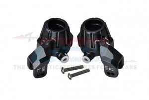 GPM TXMS021N ALUMINUM 7075-T6 FRONT STEERING BLOCKS 8937 TRAXXAS 1/10 MAXX MONSTER 89076-4 / 1/8 MAXX SLASH 6S 102076-4 - TXMS021N-BK