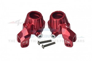 GPM TXMS021N ALUMINUM 7075-T6 FRONT STEERING BLOCKS 8937 TRAXXAS 1/10 MAXX MONSTER 89076-4 / 1/8 MAXX SLASH 6S 102076-4 - RED - TXMS021N-R