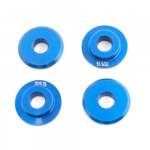Aluminium 7075 Wheel Hex Shim Pad 12mm For TRAXXAS 1/7 RC UNLIMITED DESERT RACER PRO-SCALE 4X4 85076-4 - UDR-001/BU