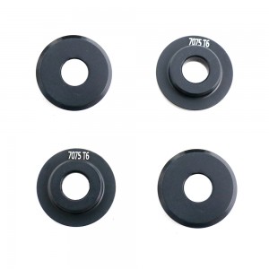 Aluminium 7075 Wheel Hex Shim Pad 12mm For TRAXXAS 1/7 RC UNLIMITED DESERT RACER PRO-SCALE 4X4 85076-4 - BLACK - UDR-001/BK