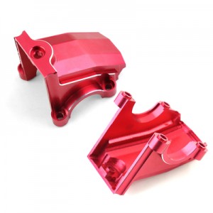 ALUMINIUM FRONT AND REAR DIFFERENTIAL HOUSING 7780 1/5 TRAXXAS X-MAXX 6S 8S / 1/6 XRT 8S MONSTER - RED - TRX7780/RE
