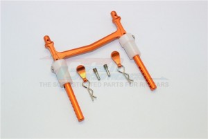 GPM MJ201R ALUMINIUM REAR BODY POST WITH CLIP & MOUNT 1/10 RC AXIAL SMT10 - MJ201R-OR