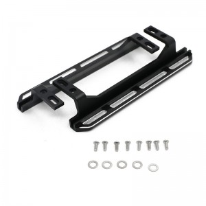 Aluminium Skid Side Pedal  Rock Sliders For 1/10 RC TRAXXAS TRX-4 FORD BRONCO TRAIL CRAWLER 82046-4 - TRX4-014X/BK
