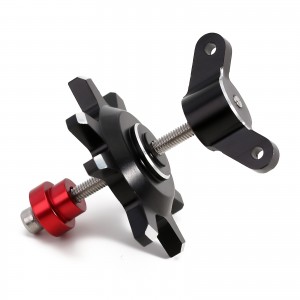 Aluminium Wheel 1.9 /  2.2 Inch Beadlock Wheel Assembly Disassembly Auxiliary Tool For 1/10 RC Crawler Car - BLACK - ST-WH01/BK