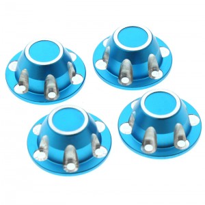 Aluminum Hex Wheel Hub Cap - 32mm 1/6 AXIAL SCX6 RC TRUCK AXI05000 - LIGHT BLUE - SCX6-05/LB
