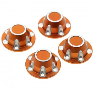 Aluminum Hex Wheel Hub Cap - 32mm 1/6 AXIAL SCX6 RC TRUCK AXI05000 - ORANGE - SCX6-05/OR