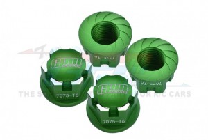 GPM ER2005A ALU 7075-T6 WHEEL LOCK 7758 TRAXXAS RC E-REVO / WIDE MAXX / SLEDGE - GREEN - ER2005A-G