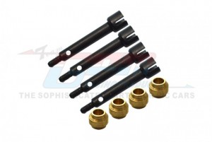 GPM AX2437FRS+5 HARDEN STEEL REAR DRIVE SHAFT COPPER COLLAR AXIAL 1/24 AX24 XC-1 4WS CRAWLER RTR AXI00003 - AX2437FRS+5-BK