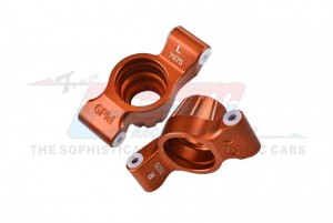 GPM TXMS022N ALUMINUM 7075 REAR STUB AXLE CARRIERS 8952 TRAXXAS 1/10 4WD MAXX 89076-4 / WIDE MAXX MONSTER 89086-4 / TRAXXAS 1/8 MAXX SLASH 6S - ORANGE - TXMS022N-OR