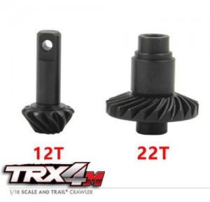 STEEL SPIRAL BEVEL GEAR SET 12T - 22T / 24T 9777 1/18 TRAXXAS TRX-4M CRAWLER 97074-1 97054-1 - 12T / 22T - TRX4M1222T