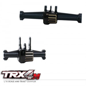 ALUMINIUM FRONT & REAR DIFF AXLE HOUSING 9741 1/18 Traxxas RC TRX-4M CRAWLER 97074-1 97054-1 - TRX4-9741/BK