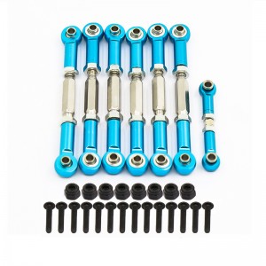 Aluminum Full Front & Rear Tie Rod Links Set For 1/10 RC TRAXXAS SLASH 2WD Truck - SLA2WD-03/LB
