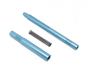 ALUMINUM COMPOSITE CENTER SLIDER DRIVE SHAFT AR310884 1/10 BIG ROCK GRANITE KRATON OUTCAST SENTON VORTEKS 3S BLX - LIGHT BLUE - AR310884/LB