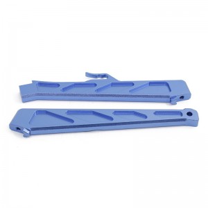 ALUMINUM FRONT & REAR CHASSIS BRACE AR320445 ARRMA 1/7 MOJAVE / 1/8 TALION 6S BLX - BLUE - AR320445/BU