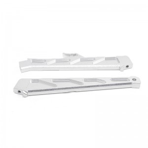 ALUMINUM FRONT & REAR CHASSIS BRACE AR320445 ARRMA 1/7 MOJAVE / 1/8 TALION 6S BLX - SILVER - AR320445/SI