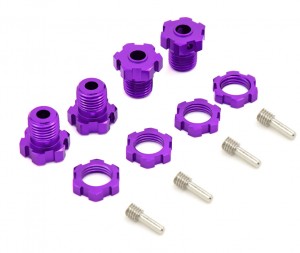 Aluminum Splined Wheel Hubs -17mm 5353X TRAXXAS 1/10 E-Maxx T-Maxx 2.5 Revo 3.3 Summit Monster Truck - TRX-5353X/PU