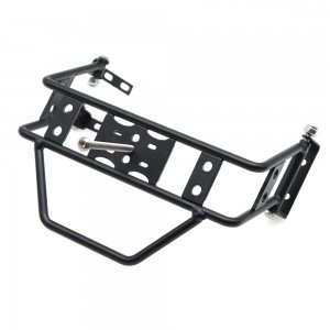 Metal Rear Bumper Spare Tire Frame Mount For 1/10 TRAXXAS TRX-4 AXIAL SCX10 Crawler Truck - BLACK - TR4-011/BK