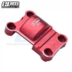 GPM TXM038N ALUMINIUM REAR GEAR COVER 7787 TRAXXAS 1/5 X-MAXX 6S 8S 77076-4 77086-4 / 1/6 XRT 8S 78086-4 - RED - TXM038N-R