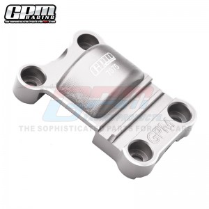 GPM TXM038N ALUMINIUM REAR GEAR COVER 7787 TRAXXAS 1/5 X-MAXX 6S 8S 77076-4 77086-4 / 1/6 XRT 8S 78086-4 - SILVER - TXM038N-S