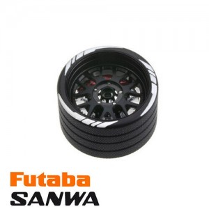 Aluminum BBS Transmitter Steering Wheel SANWA MT5 M12 FUTABA 4PK M12 M17 FLYSKY NOBLE NB4 - TWBBSBK/BK