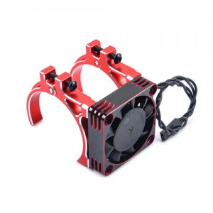 Aluminum Motor Heatsink Cooling Fan 40mm x 40mm For 1/10 RC TAMIYA Car - RED - HSM4040/RE