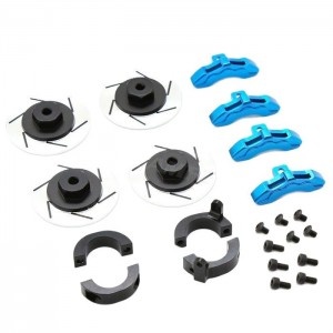 Aluminum 12mm Hex Adapter Brake Disc With Caliper 1/10 TAMIYA CC02 Crawler Car - RS-CC02-DISC/BU
