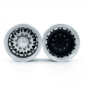 Aluminum Rear Wheel Rim TAMIYA 1/14 RC Trailer Tractor Truck SCANIA MAN - TWH04R