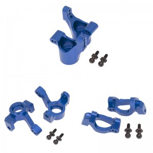 Aluminum Front Steering Block C-Hub Rear Stub Axle Carrier 7532 7552X 1/18 RC Traxxas LaTrax Teton - TRX-7532/BU