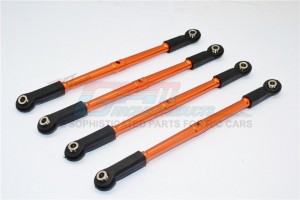 ALUMINIUM FRONT/REAR LOWER THREAD ROD 1/10 AXIAL WRAITH - WR049F/R-OR-BEBK