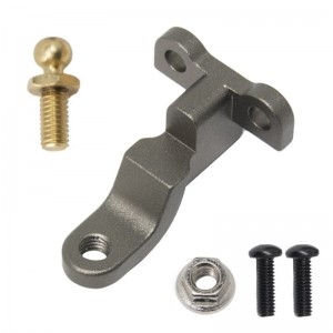 Aluminum Rear Bumper Tow Trailer Hook 1/18 TRAXXAS TRX4-M RC Crawler Car 97054-1 - GRAY - TRX-9795R/GR