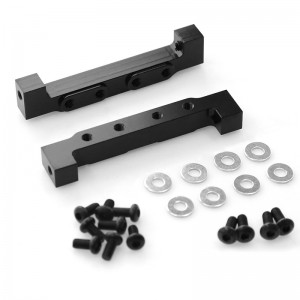 Front Servo Mounts Servo Stand 1/14 Tamiya RC Trailer Tractor Truck Man Scania Actros - TRA-012/BK