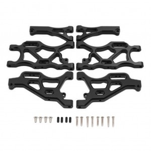 Aluminium Front and Rear Suspension Arm Set ARRMA 1/7 INFRACTION LIMITLESS FELONY 6S 1/8 Typhon 6S - BLACK - AR330503/BK